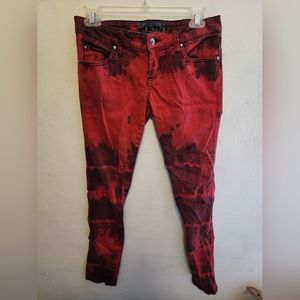 Tie dye red black TRIPP jeans